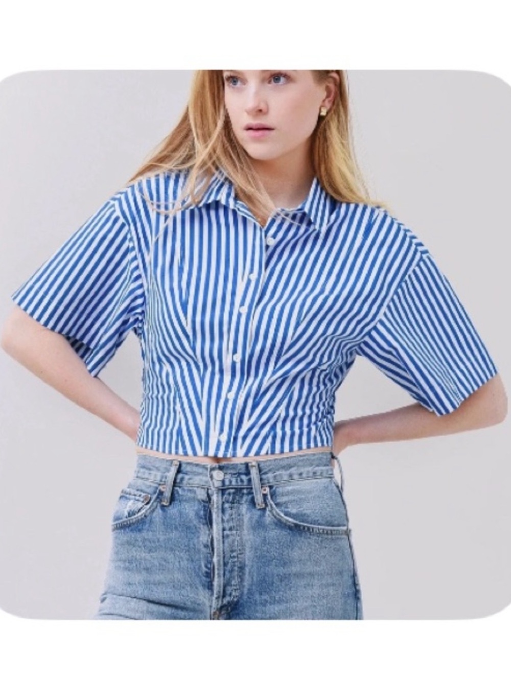 Frame Denim Cropped Shirt